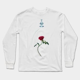 beauty and the beast rose Long Sleeve T-Shirt